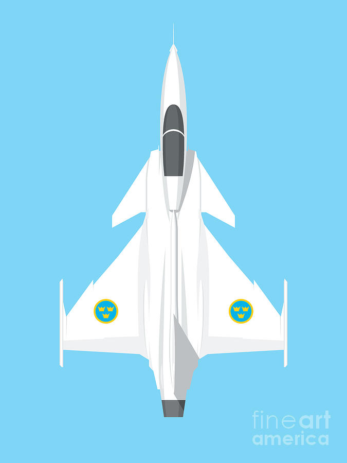 Gripen Digital Art - Jas 39 Gripen Fighter Jet - Sky by Organic Synthesis Gripen Digital Art - Jas 39 Gripen Fighter Jet - Sky by Organic Synthesis