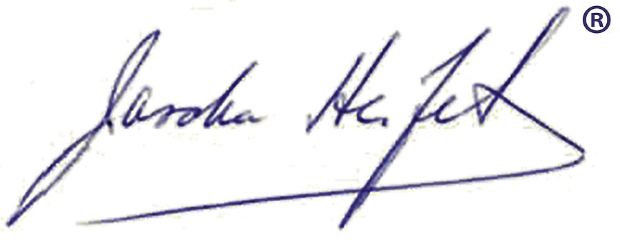 Jascha Heifetz Signature Photograph by Jay Heifetz