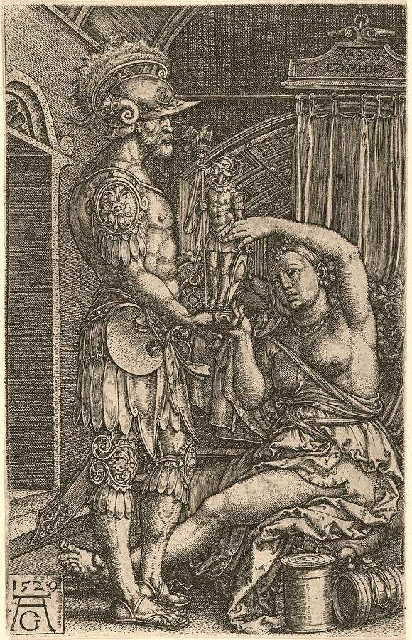 Jason and Medea Drawing by Heinrich Aldegrever