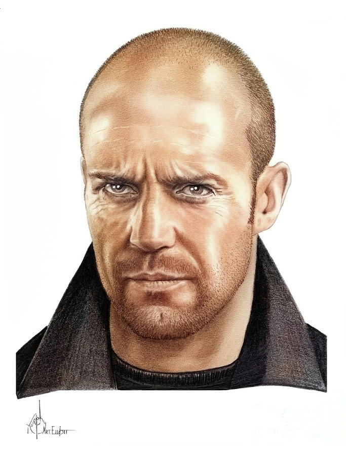 Jason Statham drawing Drawing by Murphy Art Elliott - Fine Art America