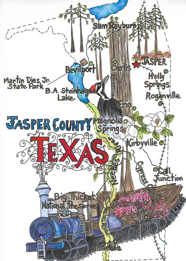 Jasper County Texas Painting by Kim Whitton