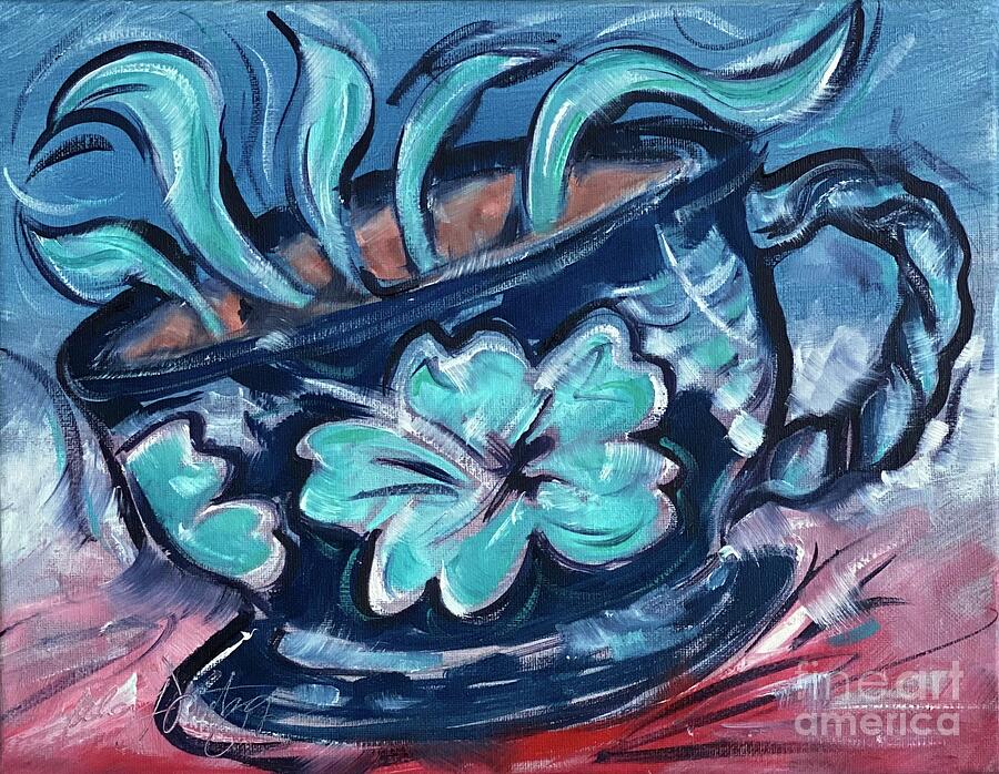 Java Flower Painting by Alan Metzger