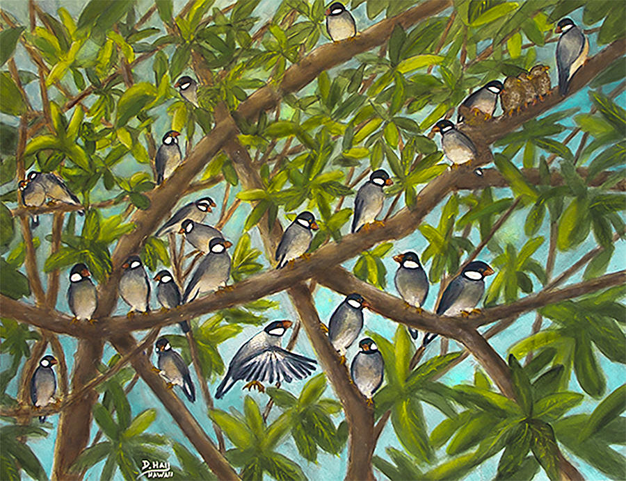 Java Sparrows #517 Painting