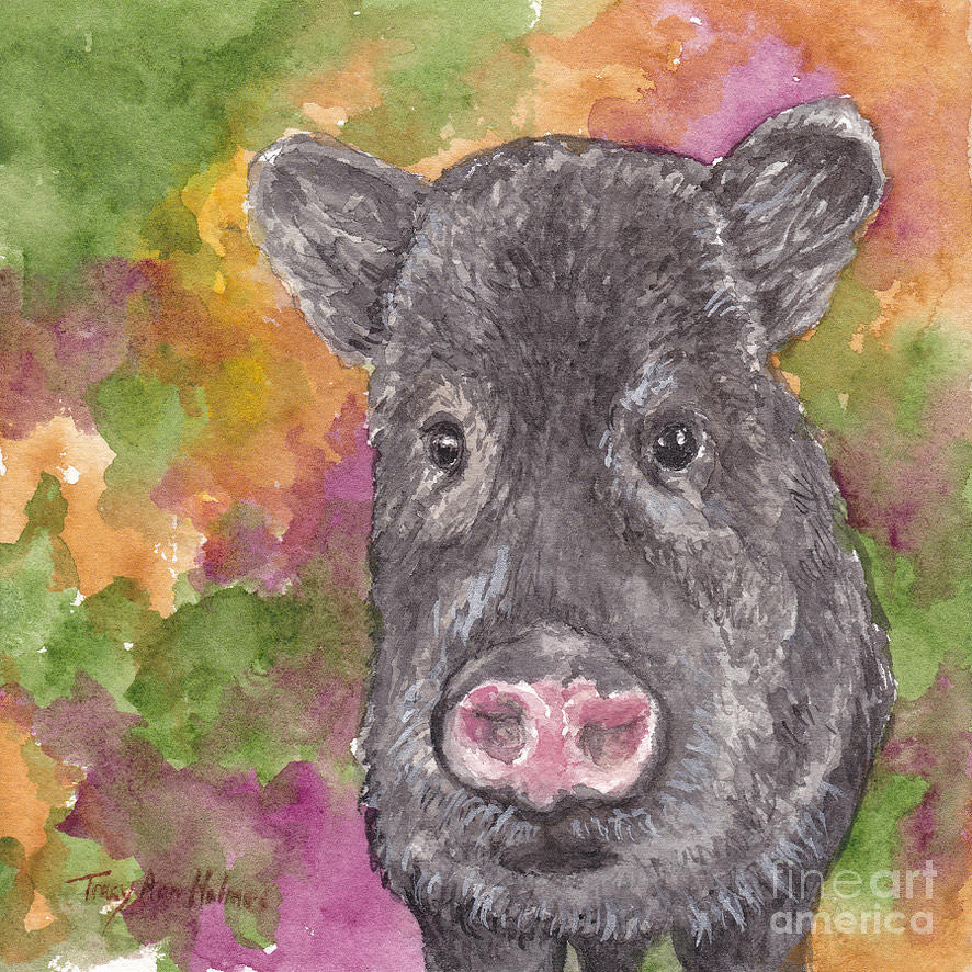 Javelina Painting by Tracy Ann Holmes - Fine Art America