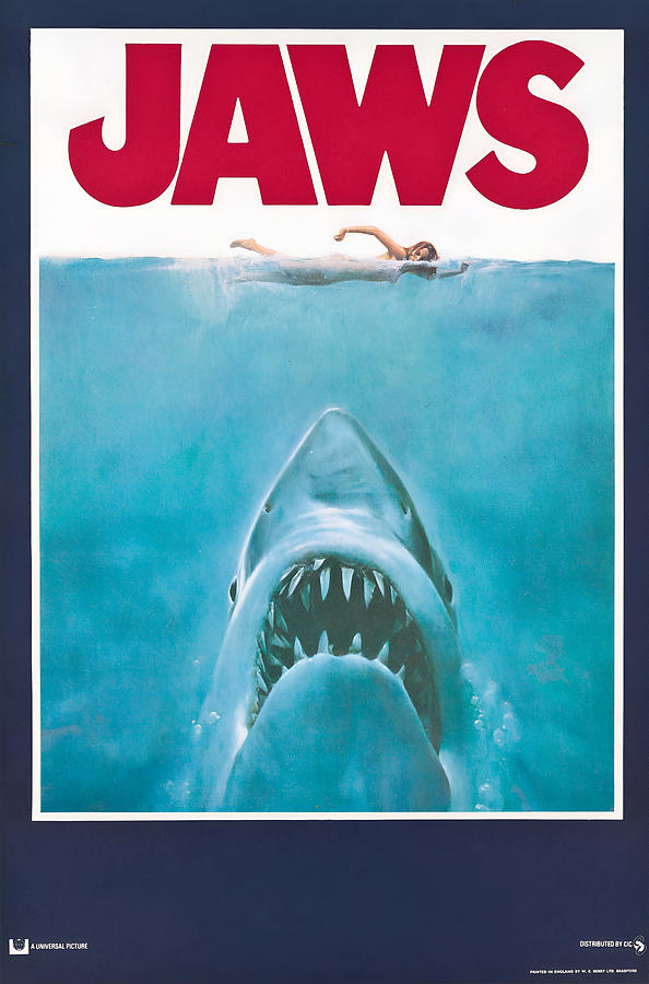 Jaws - 1975 Adventure Mystery Thriller Digital Art by Retro Movie ...