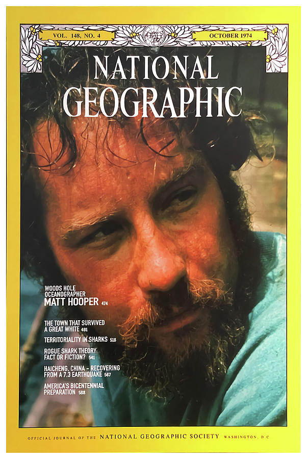 Jaws Prop. Matt Hooper National Geographic Cover Amity Home Decor Gift ...