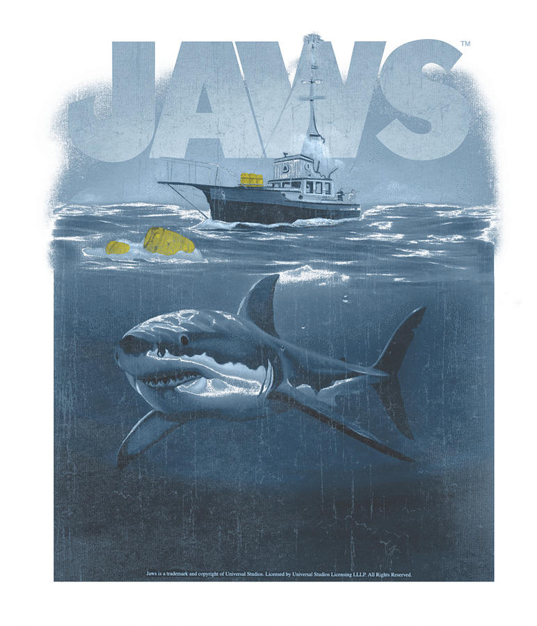 Jaws - Silhouette Sea Digital Art by Daniela Lundberg - Fine Art America