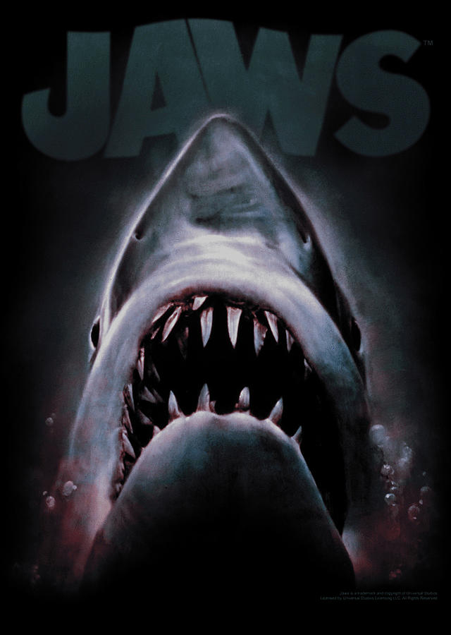 Jaws - Terror In The Deep Digital Art by Daniela Lundberg - Pixels
