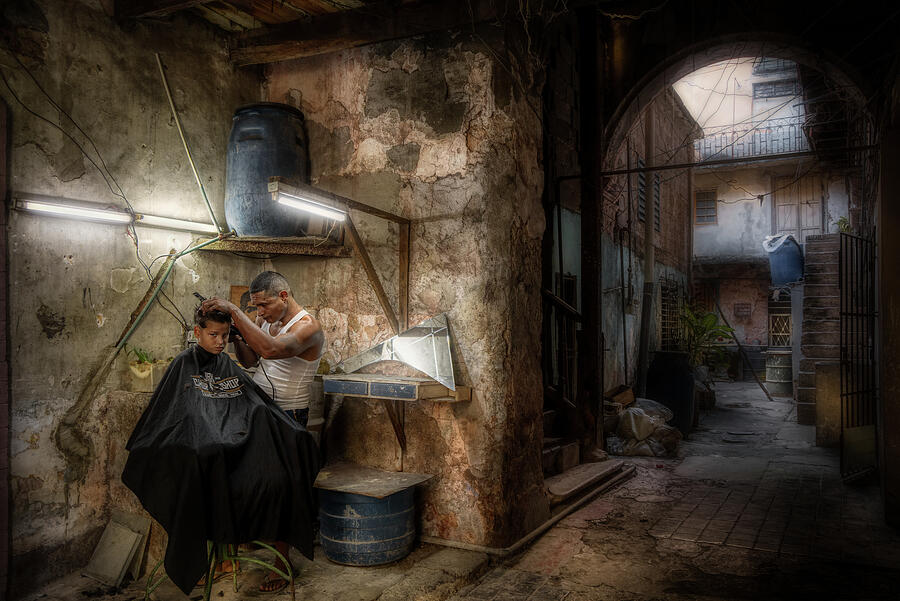 Jaxs hair shop Photograph by Micah Offman