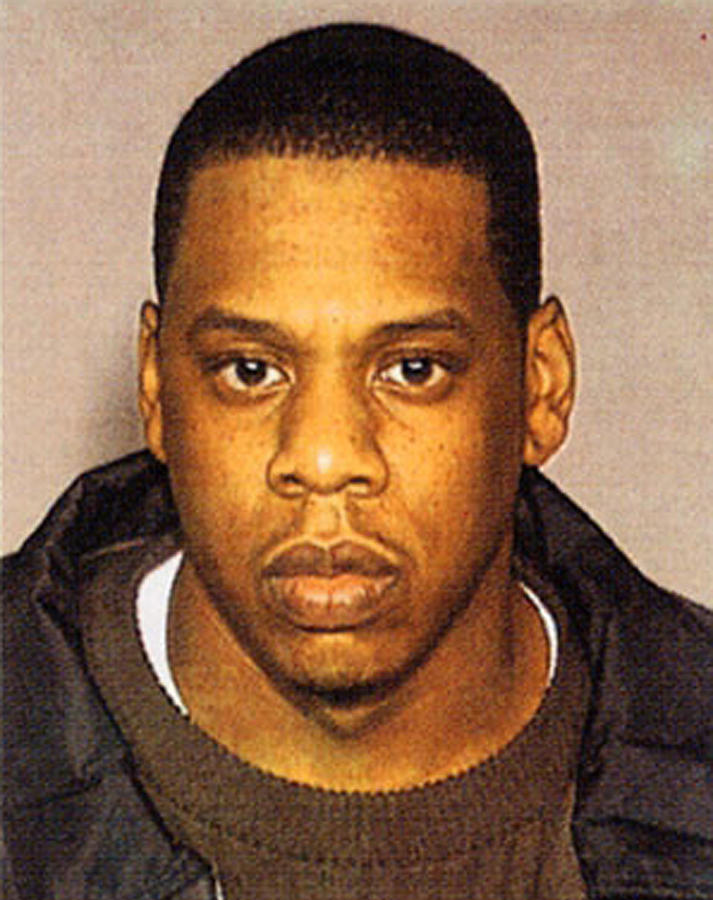 Jay Z Jay-Z Mug Shot Vertical Color Painting by Tony Rubino