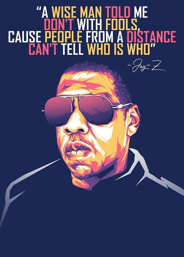 Jay Z Rapper Hip Hop-01 Digital Art by Kha Dieu Vuong - Fine Art America