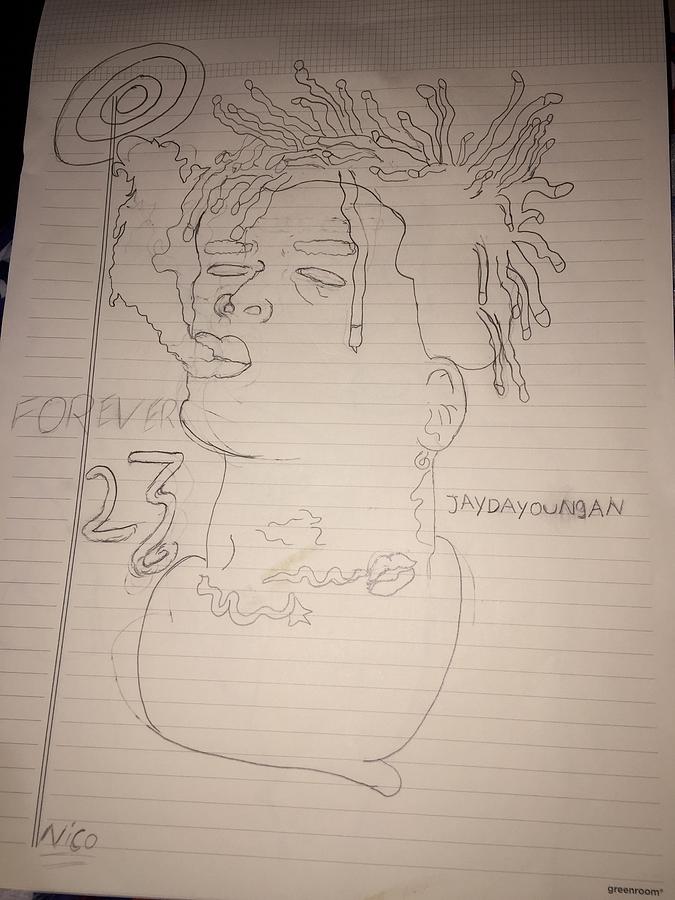 Jaydayoungan Drawing by Nicolas Cardenas