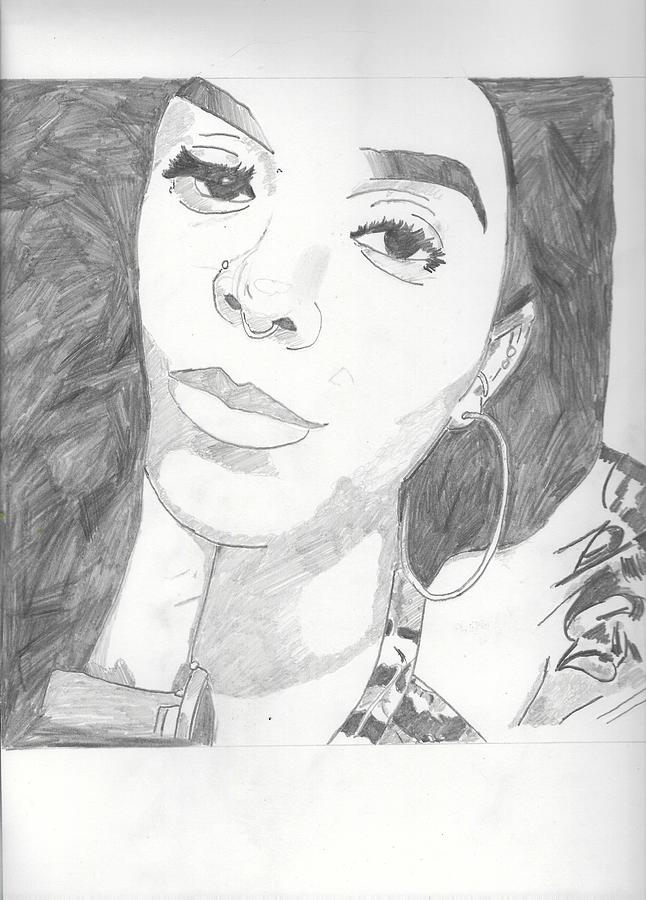 Jaylene Drawing by SN Creations | Fine Art America