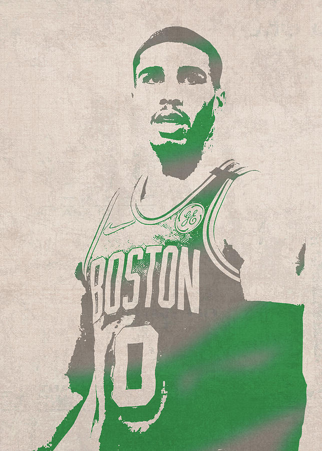 Jayson Tatum Basketball Minimalist Vector Athletes Sports Series Mixed ...