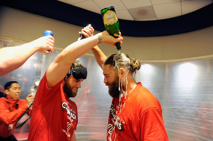Jayson Werth and Bryce Harper Photograph by G Fiume