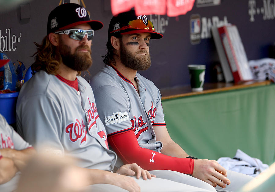 Jayson Werth and Bryce Harper Photograph by Stacy Revere