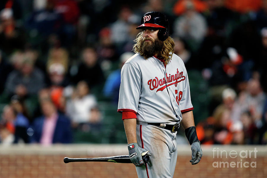 Jayson Werth Photograph by Matt Hazlett