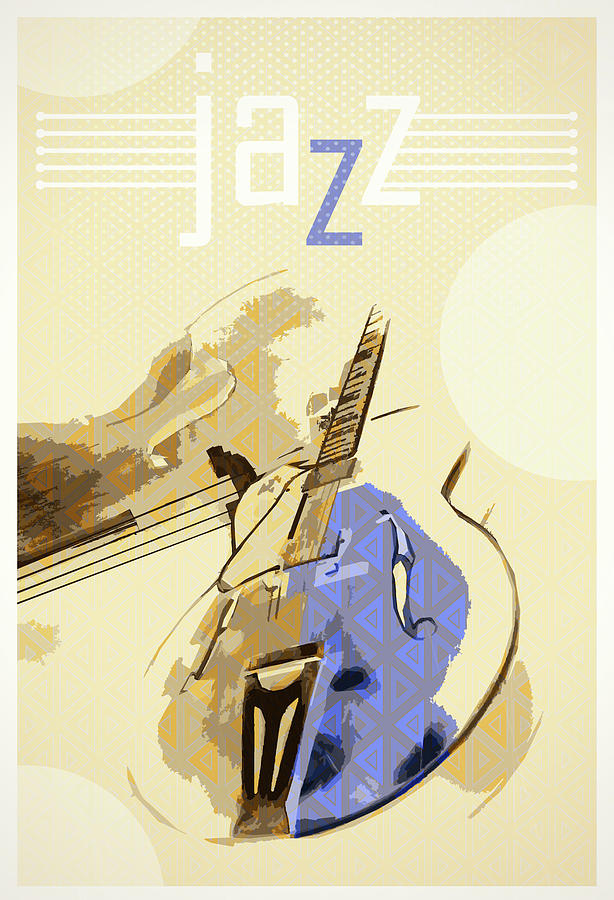 Jazz Art Poster Digital Art by Konstantin Sevostyanov