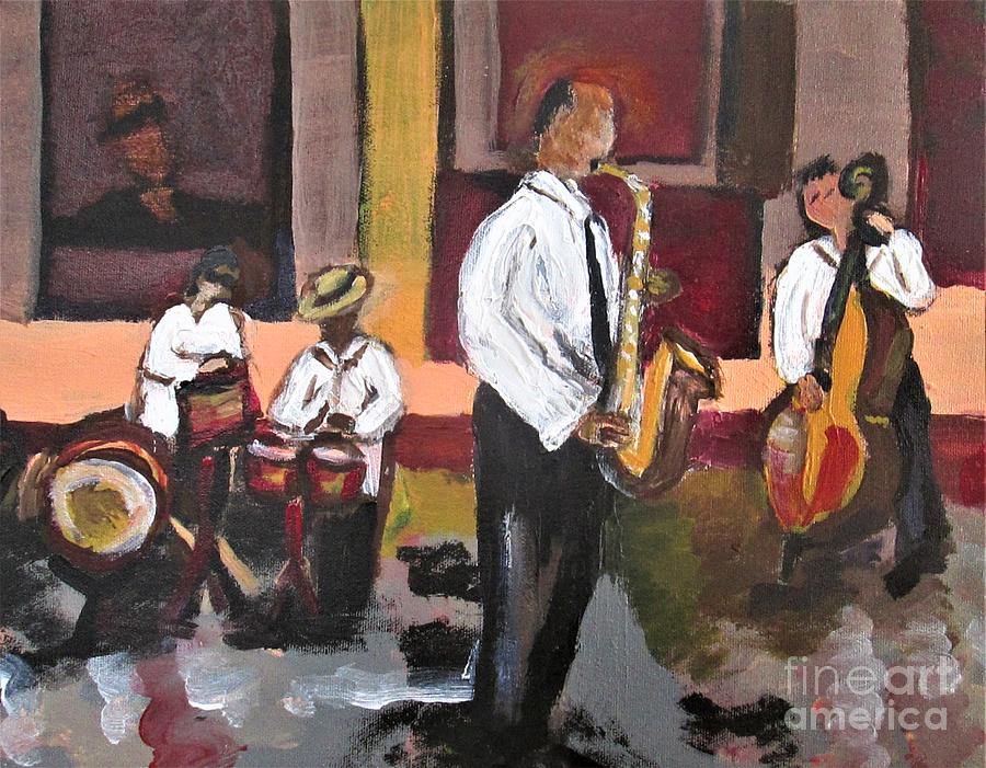Jazz Boyz Painting by Jennylynd James