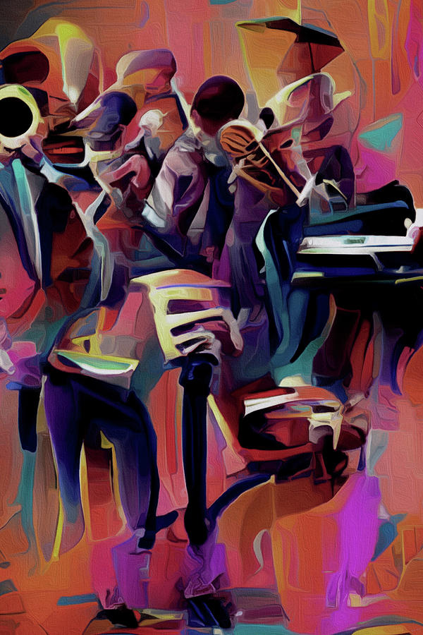 Jazz Band Digital Art by Michelle Hoffmann