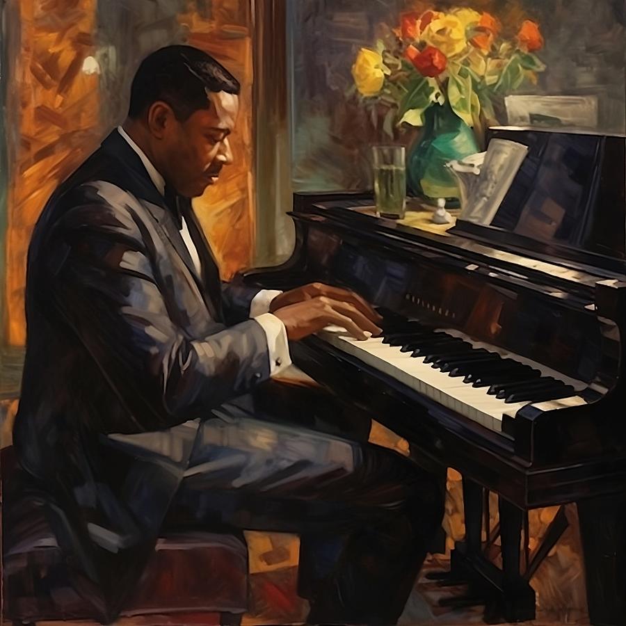 Jazz Club Musician Digital Art by Karyn Robinson