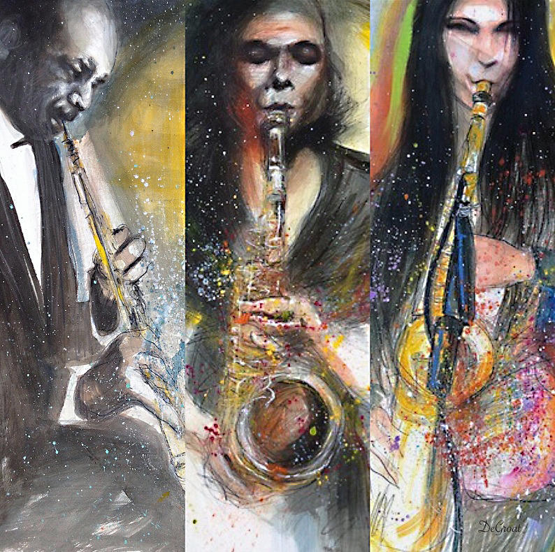 Jazz Combo Painting by Gregory DeGroat