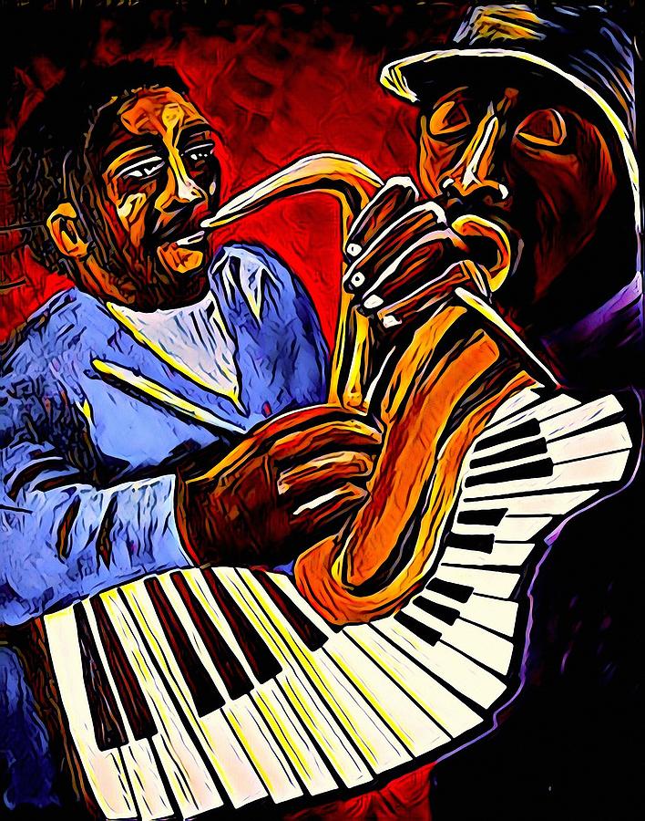 Jazz Duo Painting
