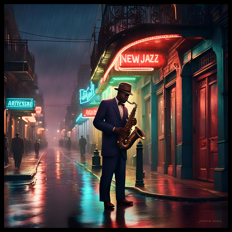 Jazz In Red Digital Art
