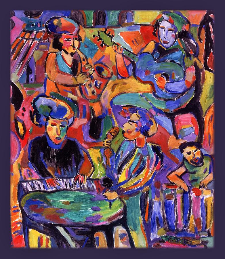 Jazz Painting by Mykul Anjelo
