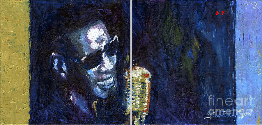Jazz Painting - Jazz Ray Charles Song by Yuriy Shevchuk