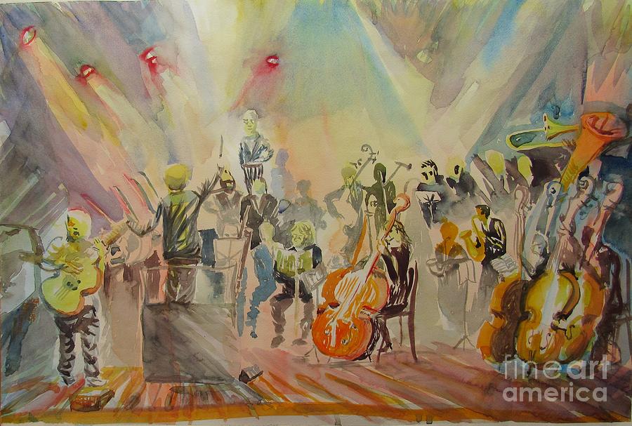 Jazz Symphonic Orchestra Painting by James McCormack
