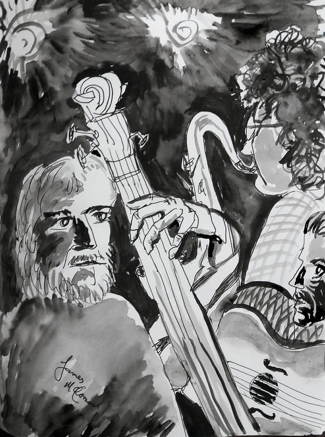 Jazz Three Drawing by James McCormack