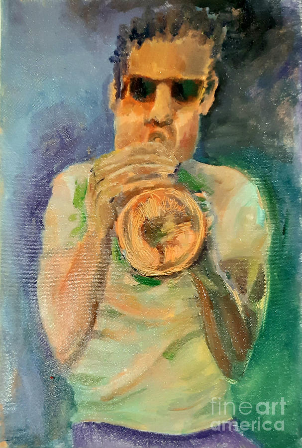 Jazz Trumpet Painting by James McCormack