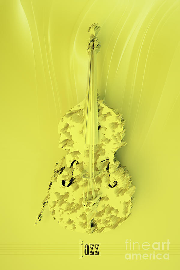 Jazz Yellow Accent Digital Art by Konstantin Sevostyanov