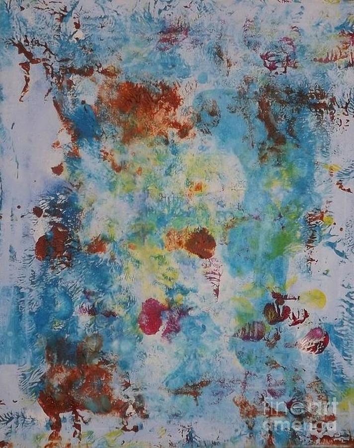 Jazzy Blue Painting by Denise Morgan