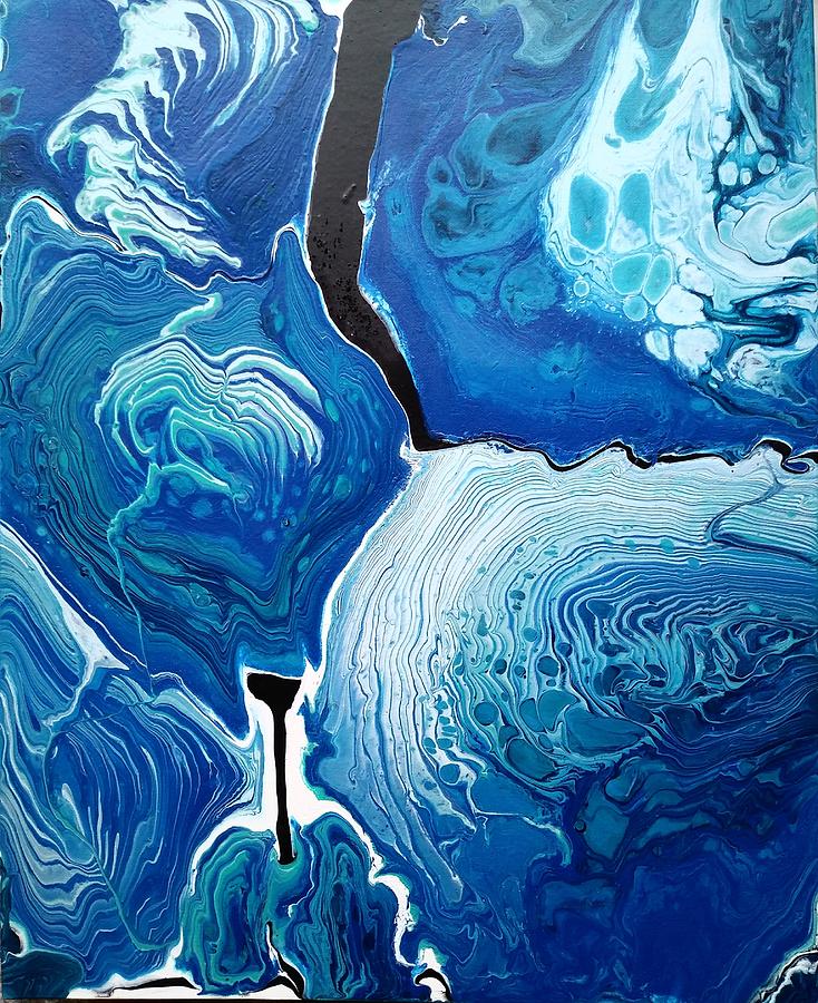 Jazzy Blues Painting by NicolA BORGONON Jazzy Blues Painting by NicolA BORGONON