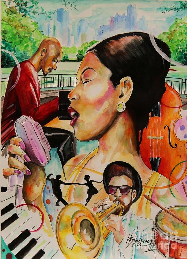 jazzy Feeling Painting by Henry Blackmon