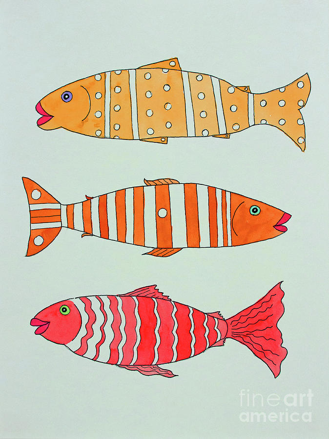 Jazzy Fish Painting by Norma Appleton
