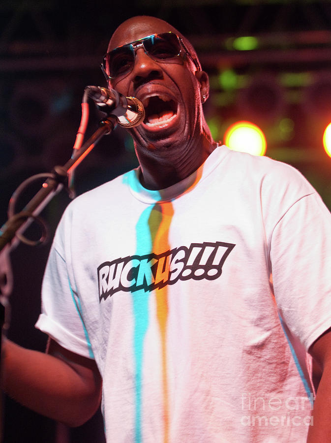 JB Smoove with Bootsy Collins and The Funk University at Bonnaroo Photograph by David Oppenheimer