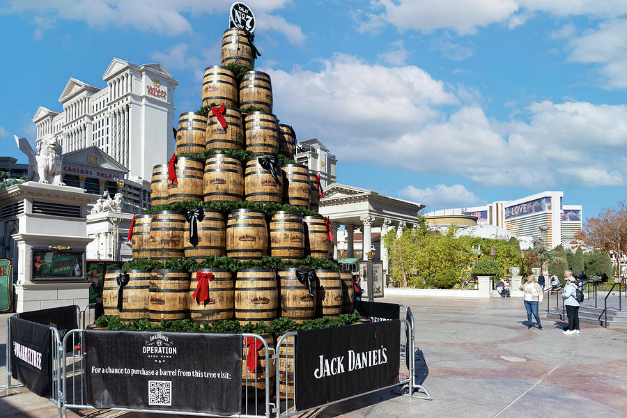 JD Christmas Tree at Caesars Photograph by Ricky Barnard