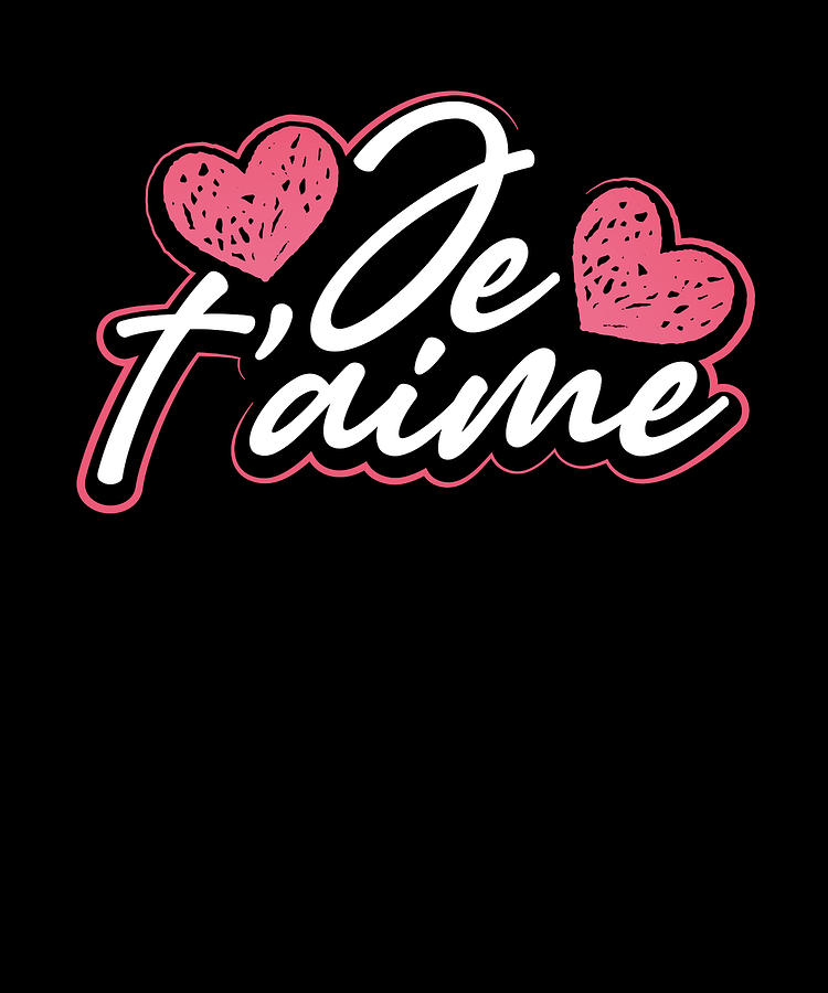 Je T'aime Acrylic Heart Bag French Words Handbag I Love 