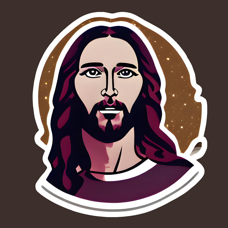 JE008 Jesus Christ Religion Bible Digital Art by Large Wall Art For ...