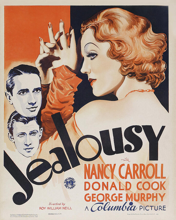 Nancy Mixed Media - Jealousy - 1934 by Stars on Art Nancy Mixed Media - Jealousy - 1934 by Stars on Art