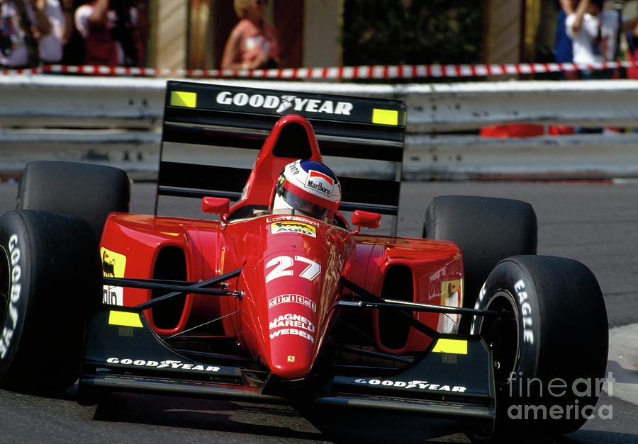 Jean Alesi. 1992 Monaco Grand Prix Photograph by Oleg Konin