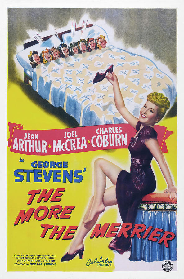 JEAN ARTHUR in THE MORE THE MERRIER -1943-, directed by GEORGE STEVENS. Photograph by Album