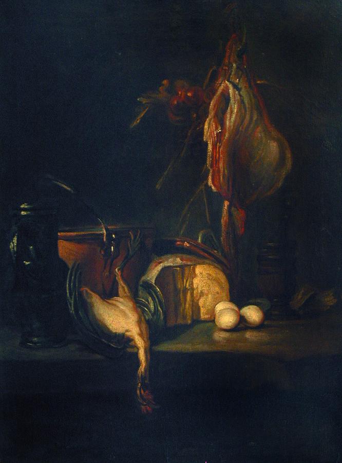 Jean-Baptiste-Simeon Chardin - Still Life with a Ray Painting by Les ...