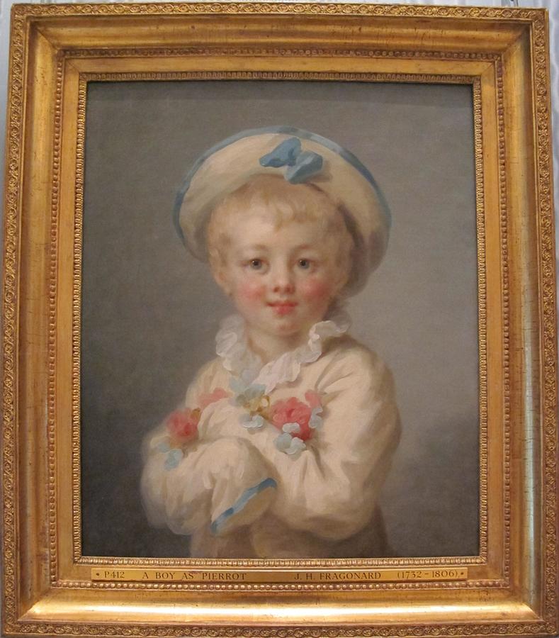 Jean Honore Fragonard A Boy As Pierrot Painting By Les Classics