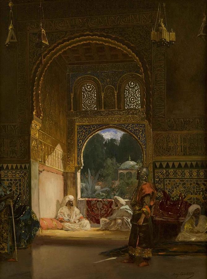 Jean-Joseph Benjamin-Constant - In the Sultans Palace Painting by Les Classics