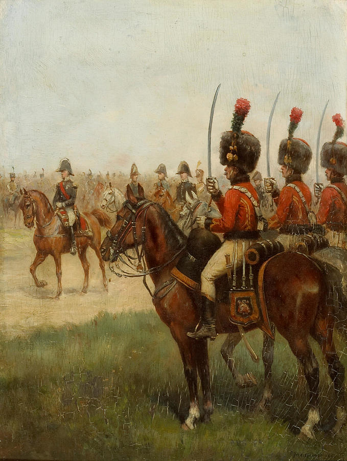 JEAN LOUIS ERNEST MEISSONIER French 1815 1891 A Napoleonic military ...