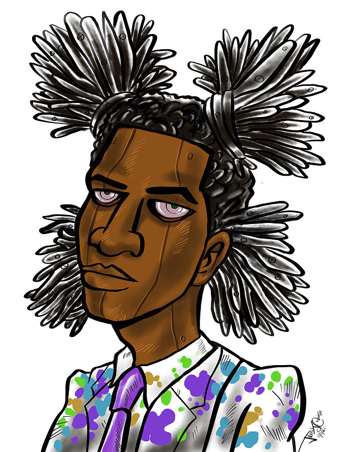 Jean Michel Basquibot Digital Art By Justin Countee Fine Art America